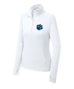WMMS Paw Embroidery Ladies Quarter Zip