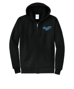 WMMS Scratch Embroidery Adult Full Zip Hoodie