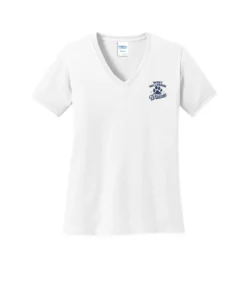 West Millbrook Middle EST Logo Ladies V-Neck