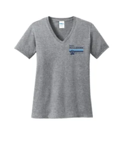 WMMS Stripes Ladies V-Neck