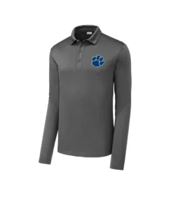 WMMS Paw Embroidery Adult Long Sleeve Polo