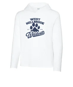 West Millbrook Middle EST Logo Youth Long Sleeve Hooded Tee