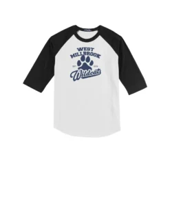 West Millbrook Middle EST Logo Youth Baseball Tee