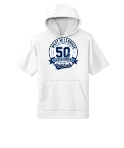 WMMS 50 Year Logo Adult Short Sleeve Hoodie