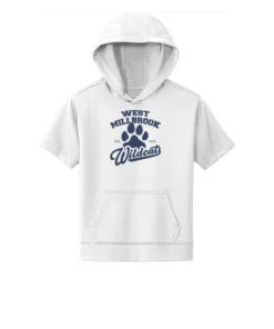 West Millbrook Middle EST Logo Youth Short Sleeve Hoodie