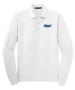 WMMS Scratch Embroidery Adult Long Sleeve Polo