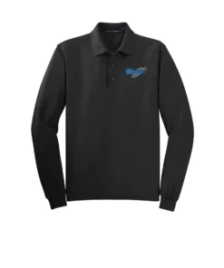 WMMS Scratch Embroidery Tall Long Sleeve Polo