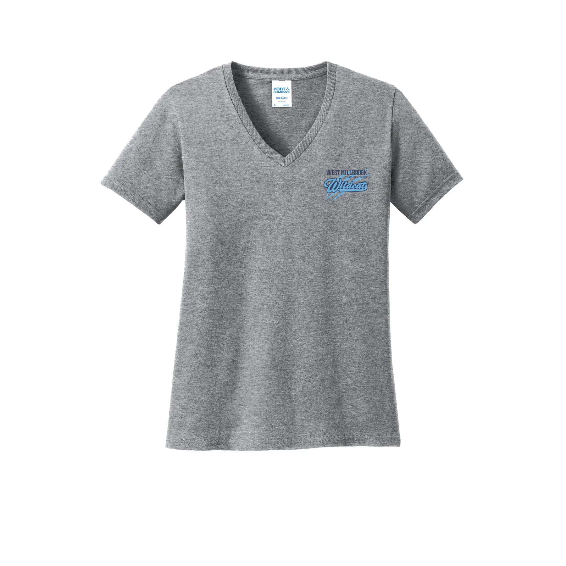 WMMS Wildcat Scratch Ladies V-Neck - Image 1