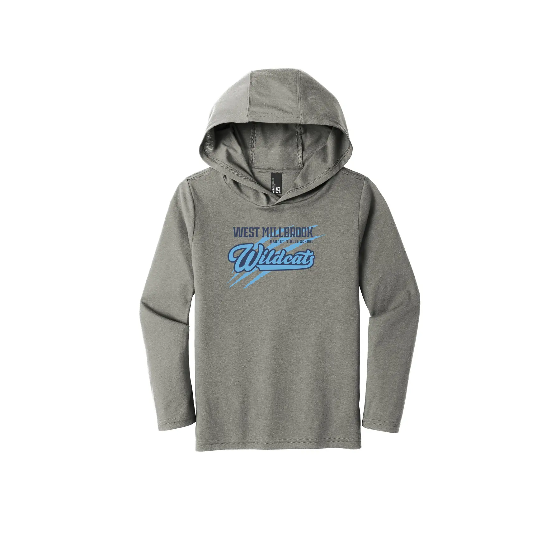 WMMS Wildcat Scratch Youth Long Sleeve Hooded Tee - Image 1