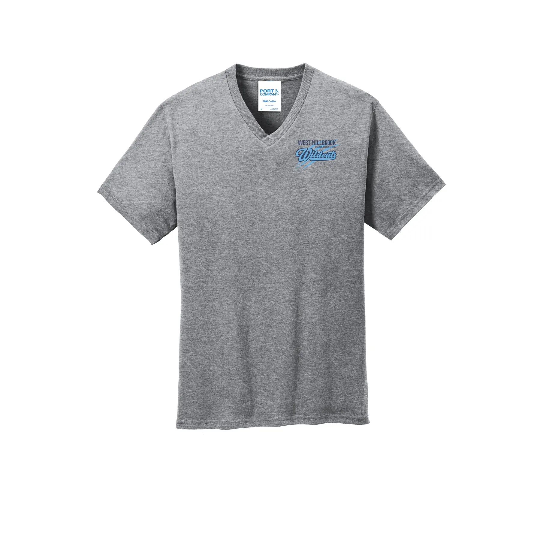 WMMS Wildcat Scratch Adult V-Neck - Image 1