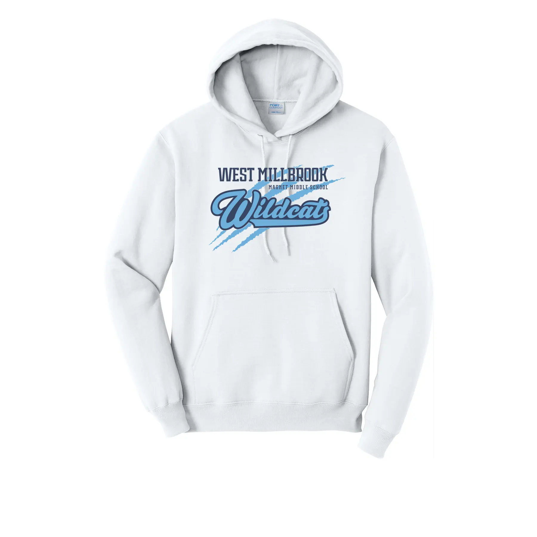 WMMS Wildcat Scratch Tall Hoodie - Image 1