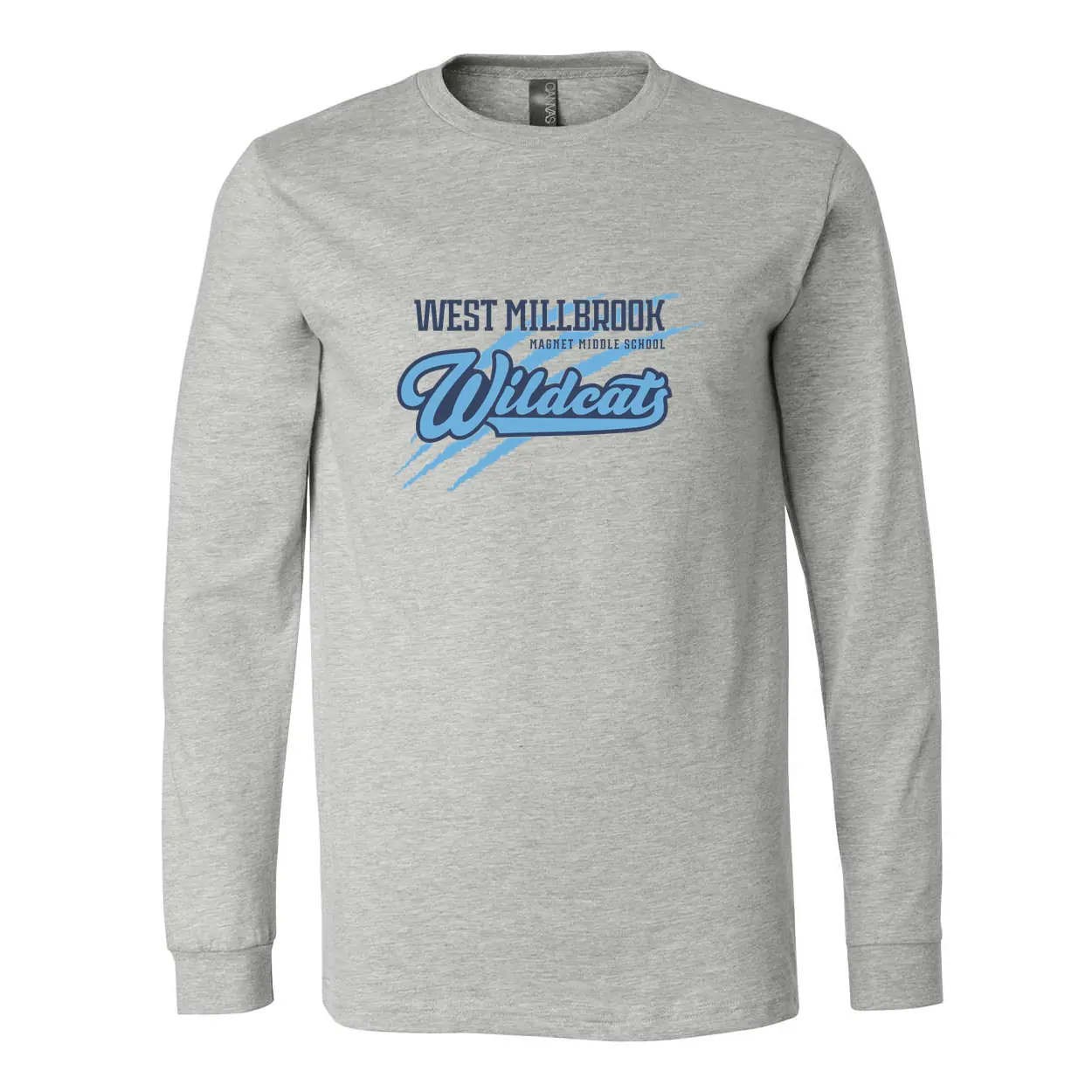 WMMS Wildcat Scratch Adult Long Sleeves - Image 1